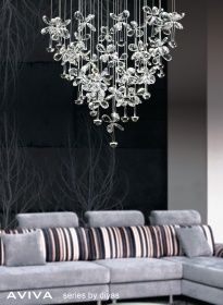 Aviva Crystal Ceiling Lights Diyas Single Crystal Pendants Aviva Crystal Ceiling Lights Diyas Single Crystal Pendants